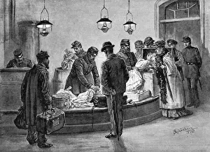 Belongings Prints: Emigration. The Cholera at Hamburg. Sketches by our Special