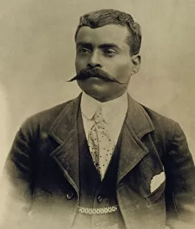 Revolution Collection: Emiliano Zapata Salazar (1879-1919). Mexican