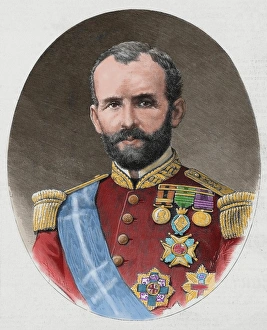 Sanchez Gallery: Emilio Calleja (1830-1906). Engraving. Colored