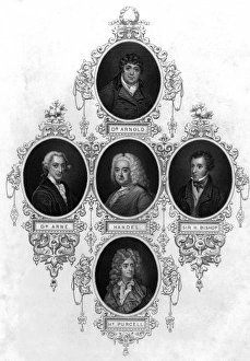 Images Dated 22nd February 2011: Eminent 18th century musicians
