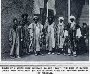 Wembley Gallery: The Emir of Katsina (seen third from left), his son (far left