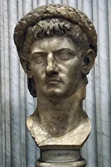 Emperor Claudius (10 BC-54 AD). Bust. Vatican Museums