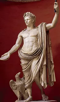 Museums Collection: Emperor Claudius (10 BC-54 AD) as Jupiter. Vatican Museums