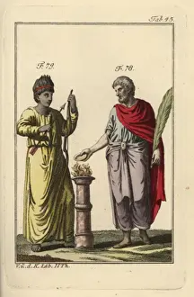 Spalart Prints: Emperor Heliogabalus in robes of a Phoenician