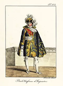 Bicorne Prints: Emperor Napoleon Bonaparte in semi-formal costume, 1804
