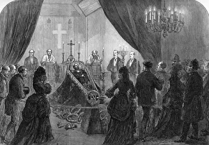 Dec16 Prints: The Emperor Napoleon lying in state