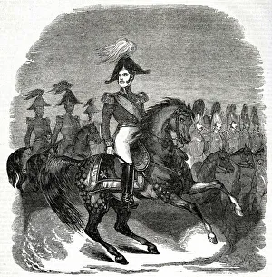Briton Prints: Emperor Nicholas I of Russia at the head of his troops