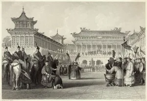 Kuang Prints: Emperor Tao-Kuang reviewing forces, Peking