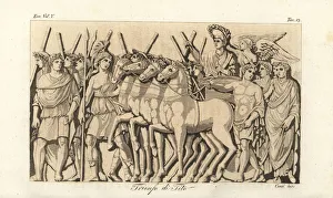 Titus Collection: Emperor Titus in a quadriga after his victory over Jerusalem