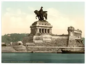 Emperor Williams Monument, Coblenz, the Rhine, Germany