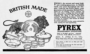 Glassware Collection: The Empire Cookery Book - Advertisement for Pyrex