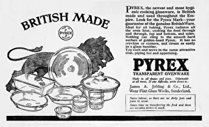 Hygienic Prints: The Empire Cookery Book - Advertisement for Pyrex