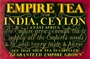 Adverts Collection: Empire Tea Poster