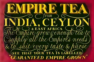 Ceylon Prints: Empire Tea Poster
