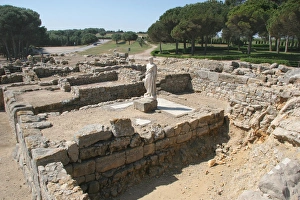 Ampurias Gallery: Emporium. 570 BC. Asclepius, god of medicin. Neapolis