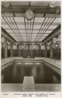 Olympian Gallery: Empress of Britain liner - Olympian Swimming pool