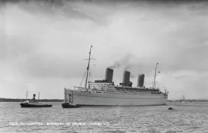 Skyline Prints: Empress of Britain in Southampton