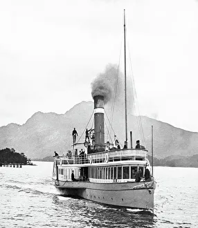 Lomond Prints: Empress paddle steamer, Loch Lomond, Scotland