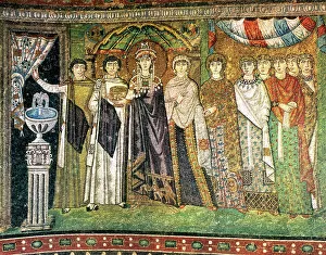 Empire Gallery: Empress Theodora. Basilica of Saint Vitale. Italy