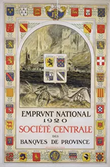 Emprunt Prints: Emprunt National 1920. Societe Centrale des Banques de Provi