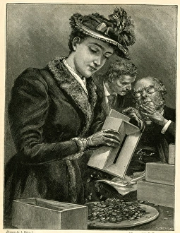 Images Dated 4th August 2016: Emptying the Missionary Box