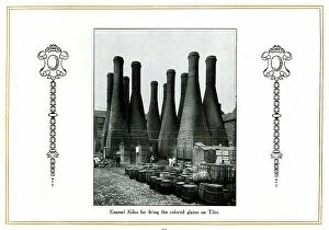 Enamel Collection: Enamel kilns for firing tiles, Alfred Meakin