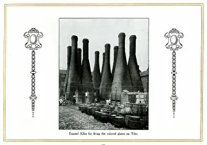 Enamel kilns for firing tiles, Alfred Meakin