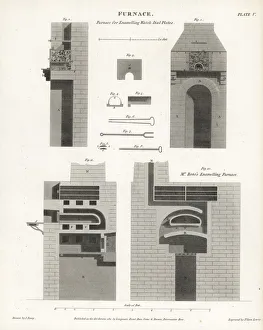 Enamel Gallery: Enamelling furnaces, 18th century