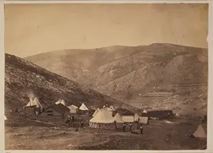 Balaclava Prints: Encampment of the 71st Regiment at Balaclava commissariat ca