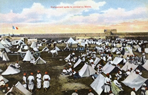 Images Dated 6th June 2017: Encampment after a battle in Morocco