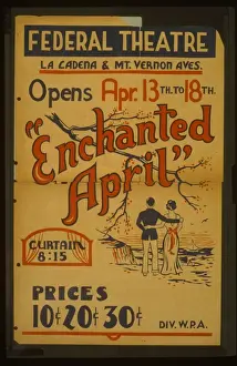 Enchanted Prints: Enchanted April opens Apr. 13th to 18th, Federal Theatre, La