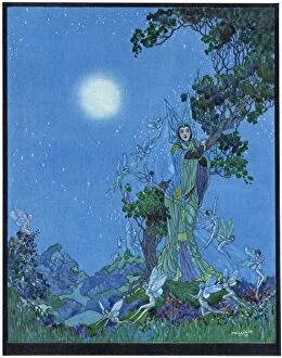 Fairies Gallery: The Enchanted Hour from the picture by H. Winslade