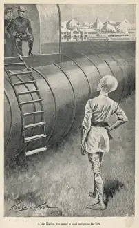 Aliens Prints: Encounter with a tall man from Mars