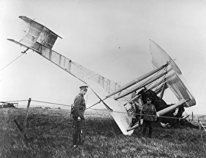 Alcock Gallery: End of first direct Atlantic flight of Alcock and Brown