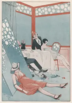 Slumped Prints: End of Party, 1924