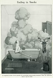 Contraptions Gallery: Ending in Smoke by Heath Robinson