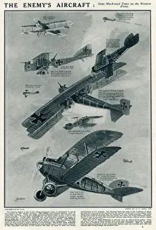 Engined Prints: The Enemys aircraft by G. H. Davis