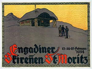 Onslow Auctioneers Gallery: Engadiner Skirennen 1914 Wilhelm Burger