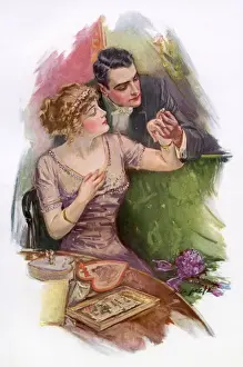 Engagements Prints: Engaged ! - and with a ring to prove it ! Date: 1913