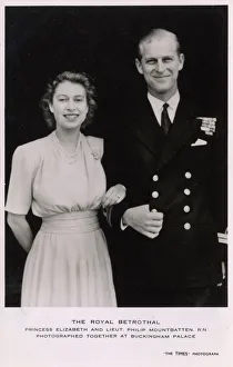 Images Dated 16th May 2018: Engagement of Princess Elizabeth and Philip Mountbatten