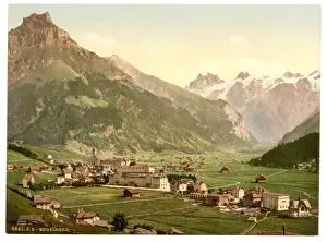 Engelberg Valley, general view, Bernese Oberland, Switzerlan