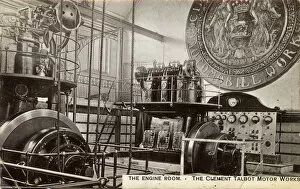 Kensington Collection: The Engine Room at the Clement-Talbot Motor Works, London