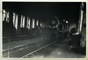 Wentworth Postcard Collection Prints: Engine Shed - (Highland Locomotive Ben Alder in BR Livery)