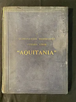 Engineering magazine, bound copy of the Aquitania