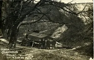 Drilling Prints: Engineers & Drilling Rig, Storrington, Sussex