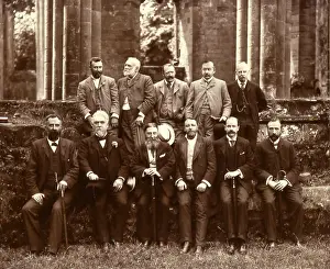 Alderman Prints: Engineers at Furness Abbey, including Sir Hiram Maxim