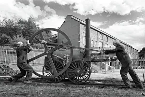 Images Dated 2nd July 2019: Engineers at Ironbridge Gorge Museum - first railway loco
