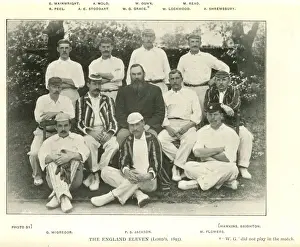 Eleven Prints: England Cricket Team, Lord s, 1893