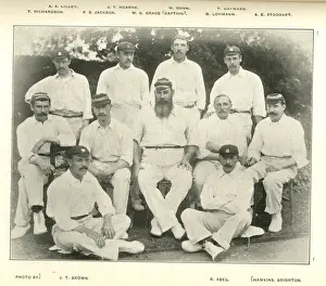 Eleven Prints: England Cricket Team, the Oval, 1896