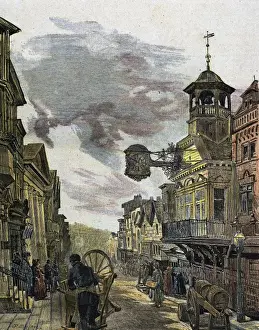 Guildford Prints: England. Guildford. High Street. Engraving